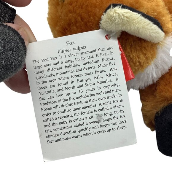 Aurora Red Fox Foxxie Plush Stuffed Animal Toy 8" Soft & Cuddly NEW - Picture 4 of 8